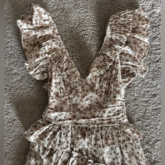 Floral Open-Back Maxi Dress by En Saison - Picture 14 of 15